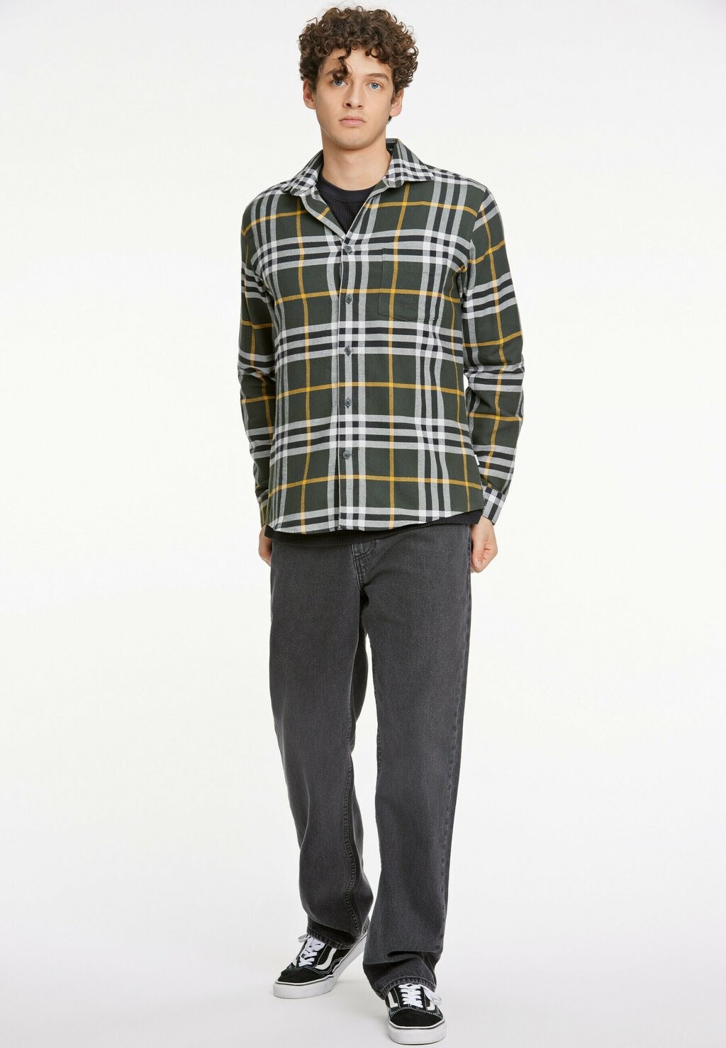 

Рубашка CHECKED TWILL Lindbergh, оливковый