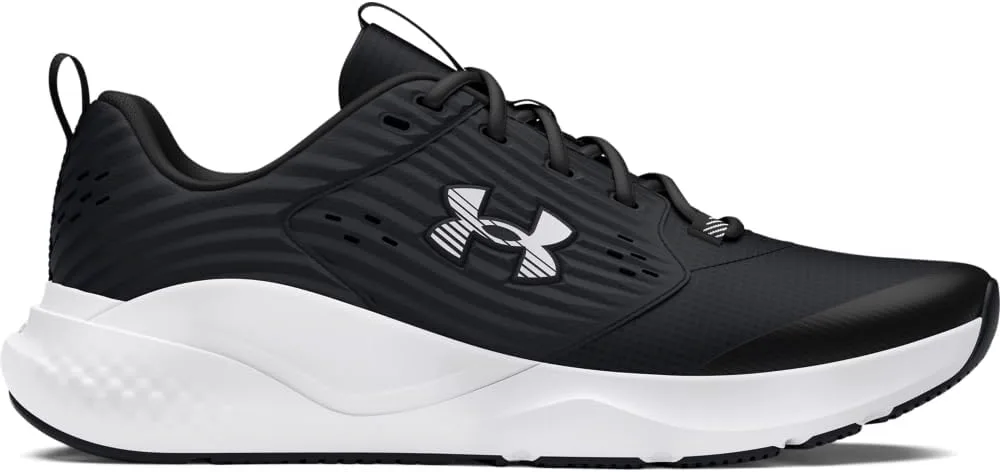 Мужские кроссовки для кросс-тренинга Under Armour Charged Commit Trainer 4 4e, черно-белый — фото 3