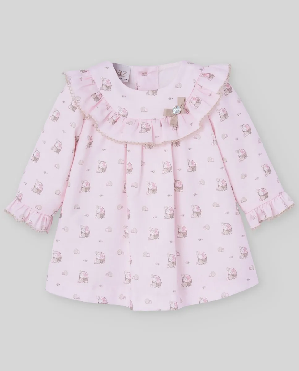 

Платье с оборками для малышей, коллекция Пасха PAZ Rodríguez, светло-розовый