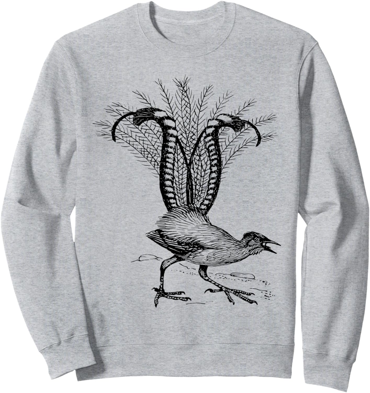 

Толстовка с изображением фазана, серая (серый меланж), размер S Fashion Tees