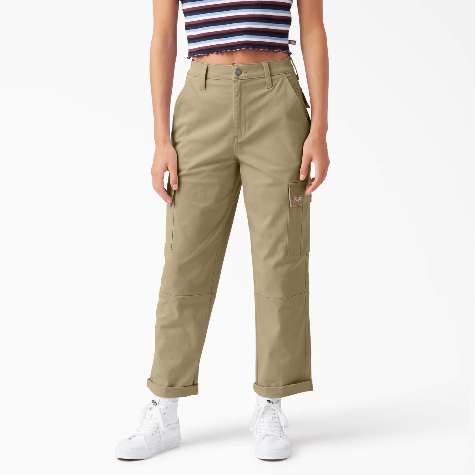 

Женские укороченные брюки-карго свободного кроя Dickies, цвет desert sand (ds)