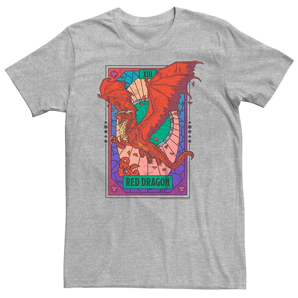 

Футболка Big & Tall Dungeons & Dragons Red Dragon Tarot Licensed Character, цвет Athletic Heather