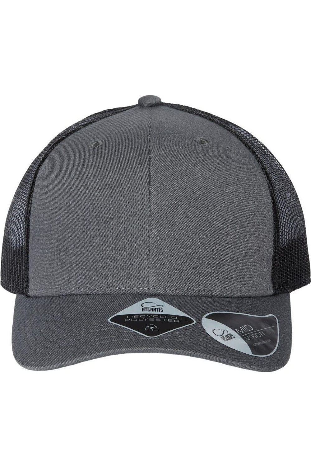 

Atlantis Headwear Экологичная кепка дальнобойщика, темно-серый/черный