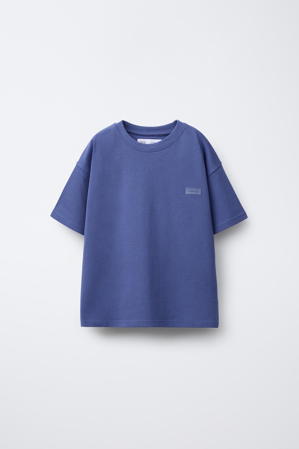 

Футболка в тяжелом весе ZARA, цвет Bluish