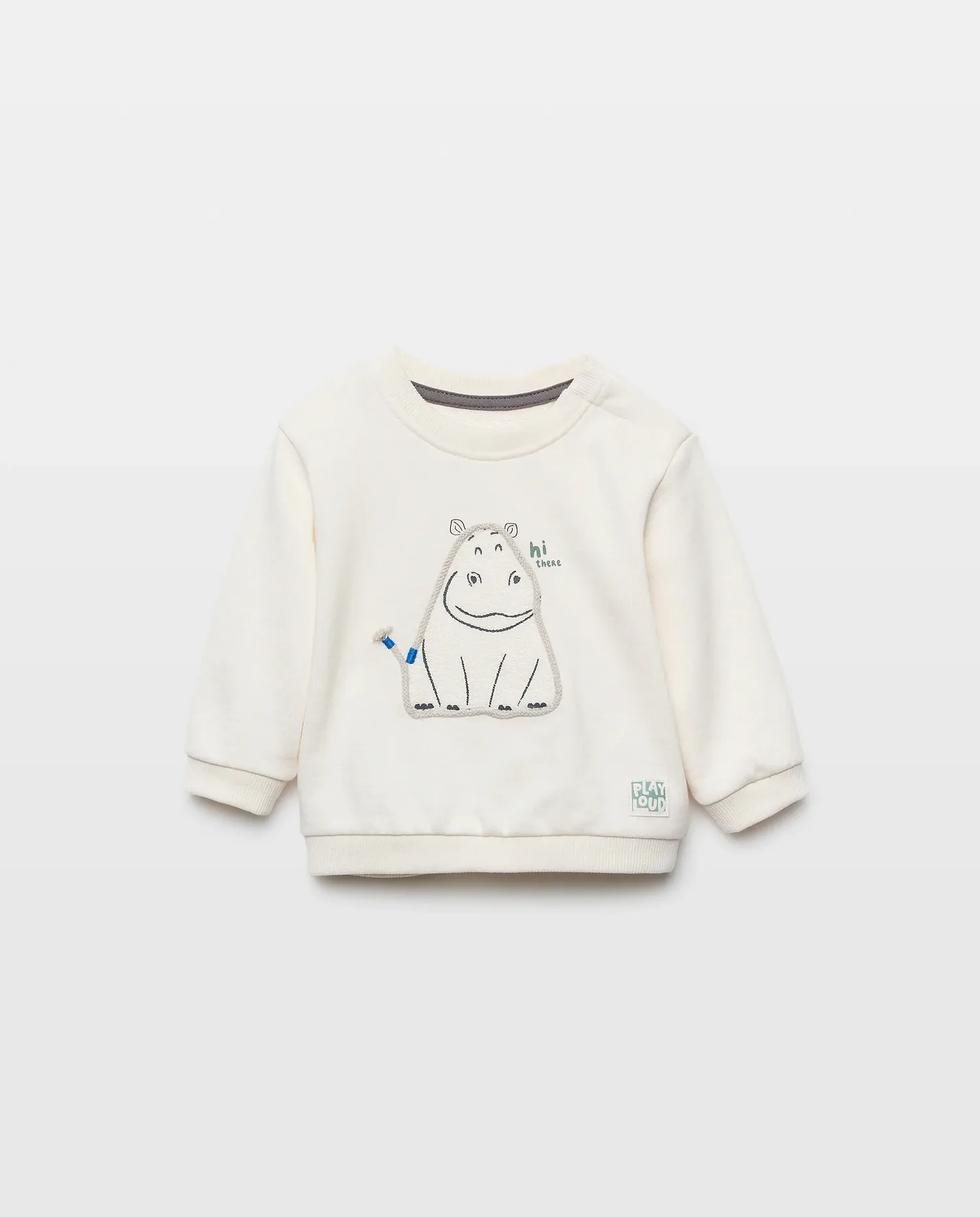 Толстовка с капюшоном и завязками для малыша Baby El Corte Inglés, 120 Crudo