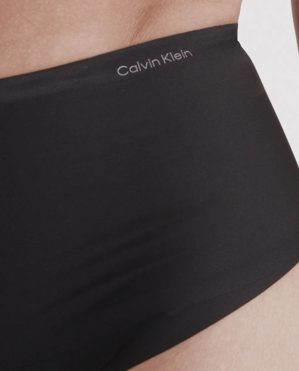 SECOND SKIN SMOOTHING утягивающие стринги с высокой посадкой Calvin Klein, черный — фото 4