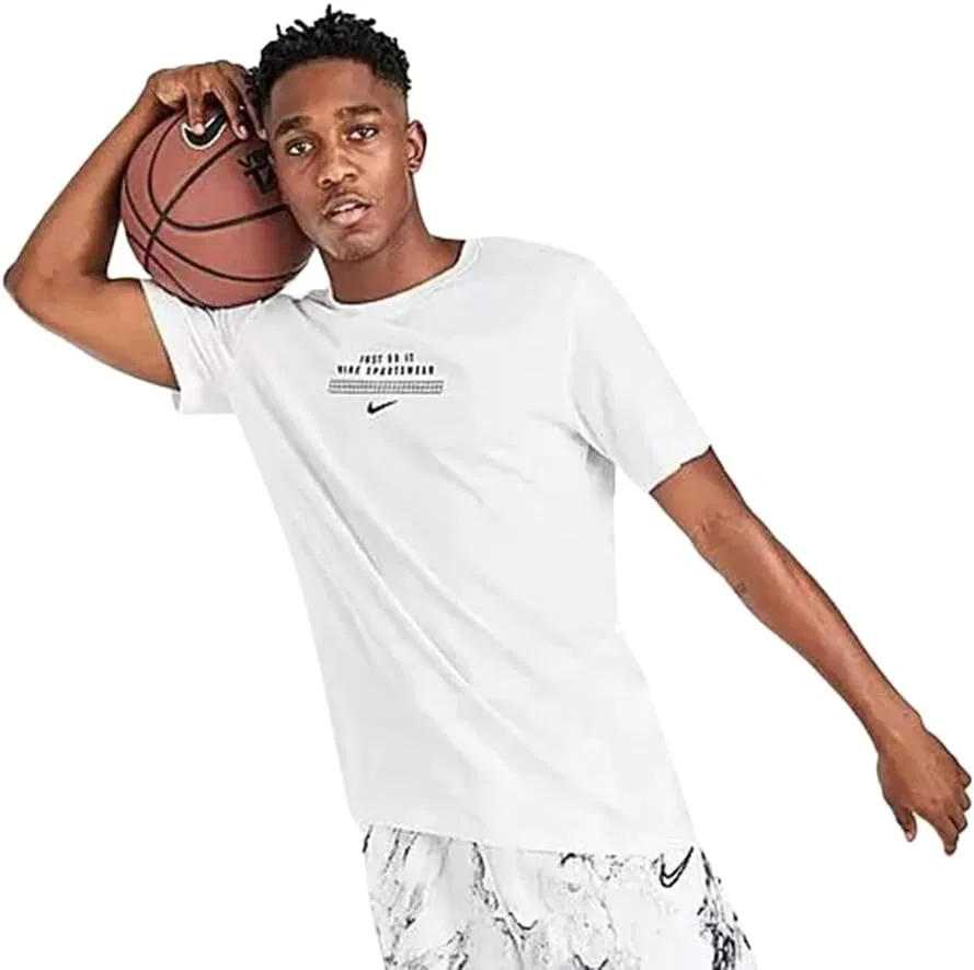 Nike Sportswear 2000S DNA мужская футболка для активного отдыха, размер XL, цвет: White/Black-White
