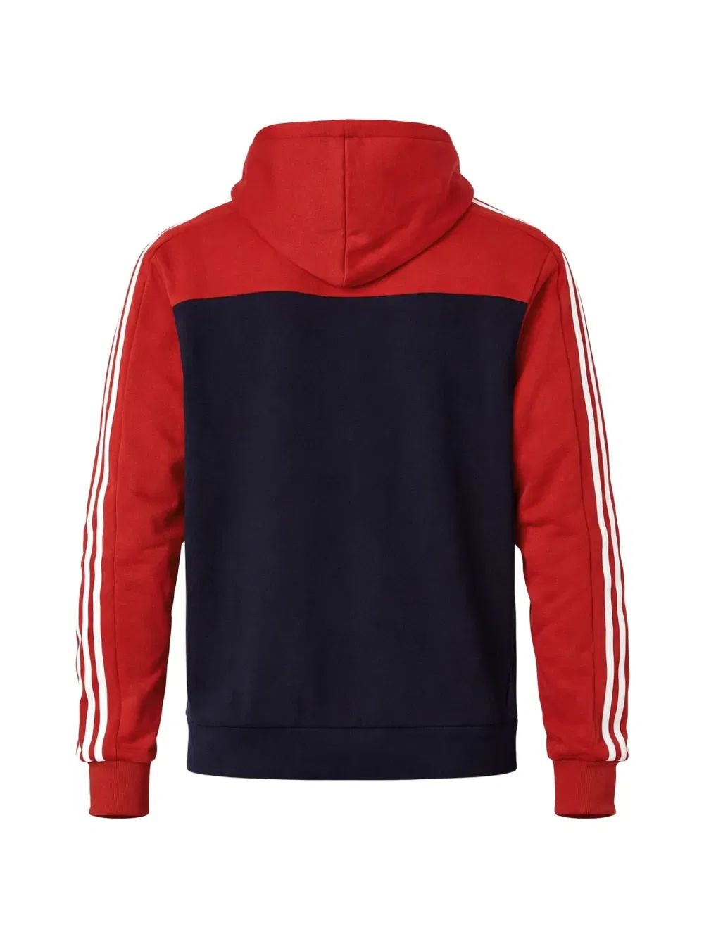 Толстовка с капюшоном и цветными блоками Adidas, красный — фото 2