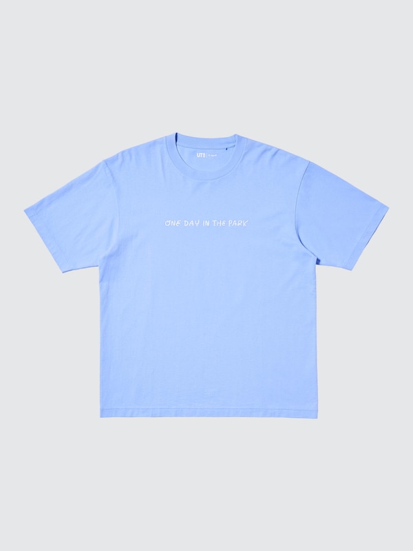 Футболка UT с графикой Yu Nagaba Uniqlo, 61 blue — фото 4