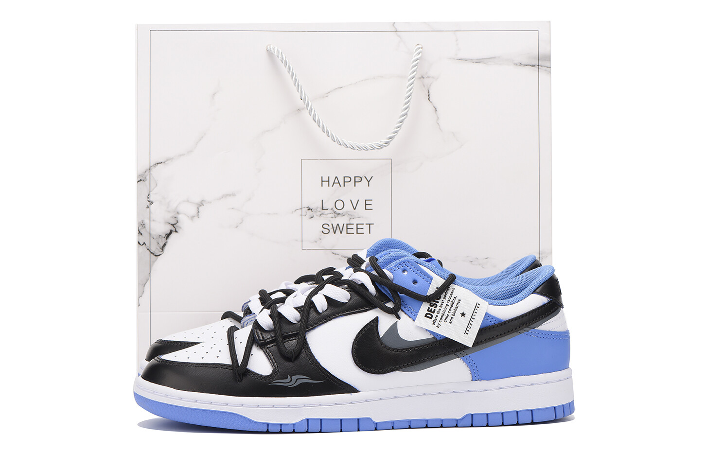 

Кроссовки Nike Dunk Skateboard Shoes Men Low-Top White, Синий, Кроссовки Nike Dunk Skateboard Shoes Men Low-Top White