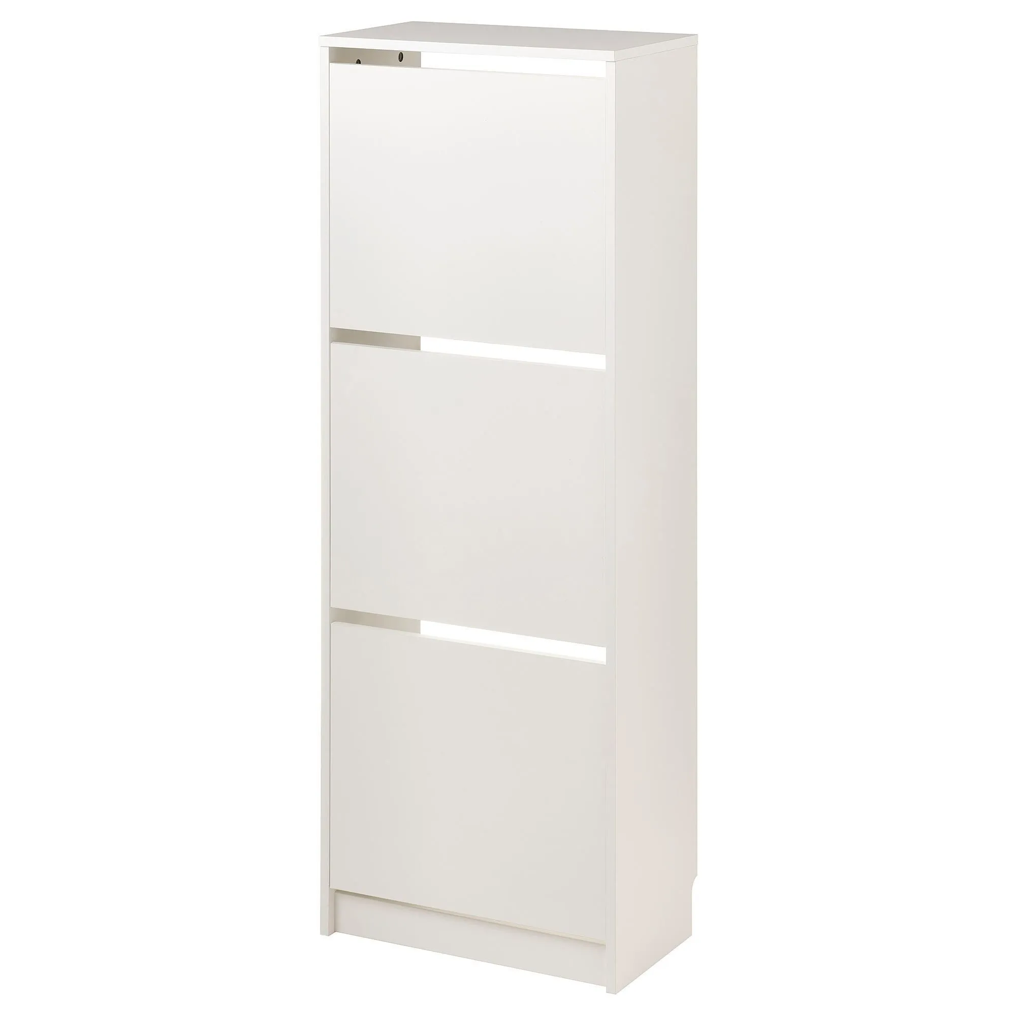 Шкаф/хранилище для обуви, белый, 49x28x135 см, с 3 отделениями BISSA IKEA