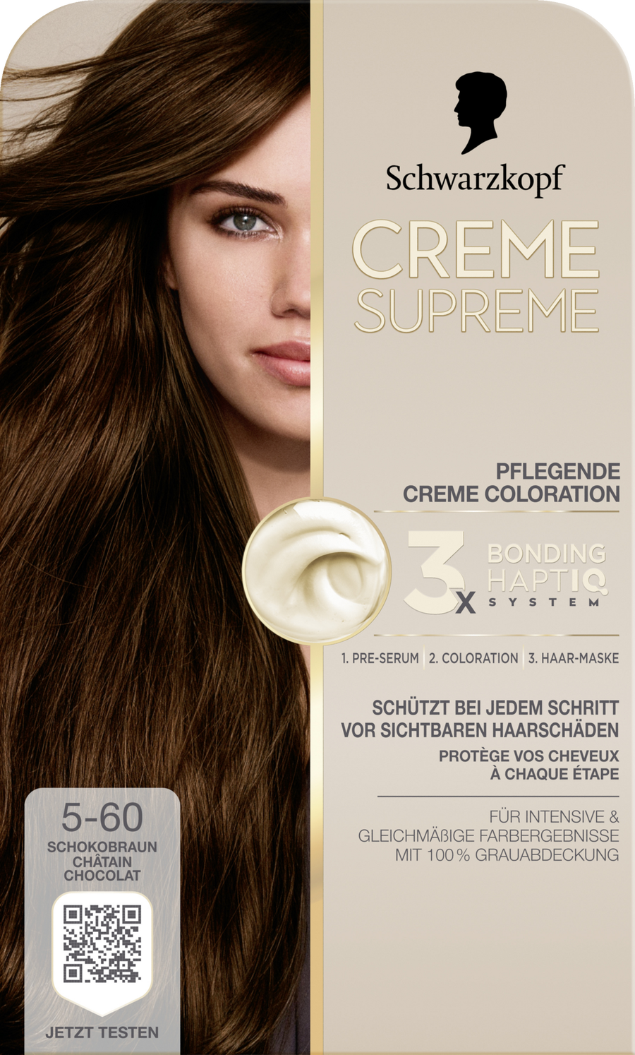 

Краска для волос CREME SUPREME Pflegende Coloration 5-60 Schokobraun