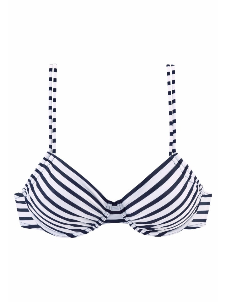 

Верх бикини Venice Beach Top »Summer«, цвет weiß-marine-gestreift