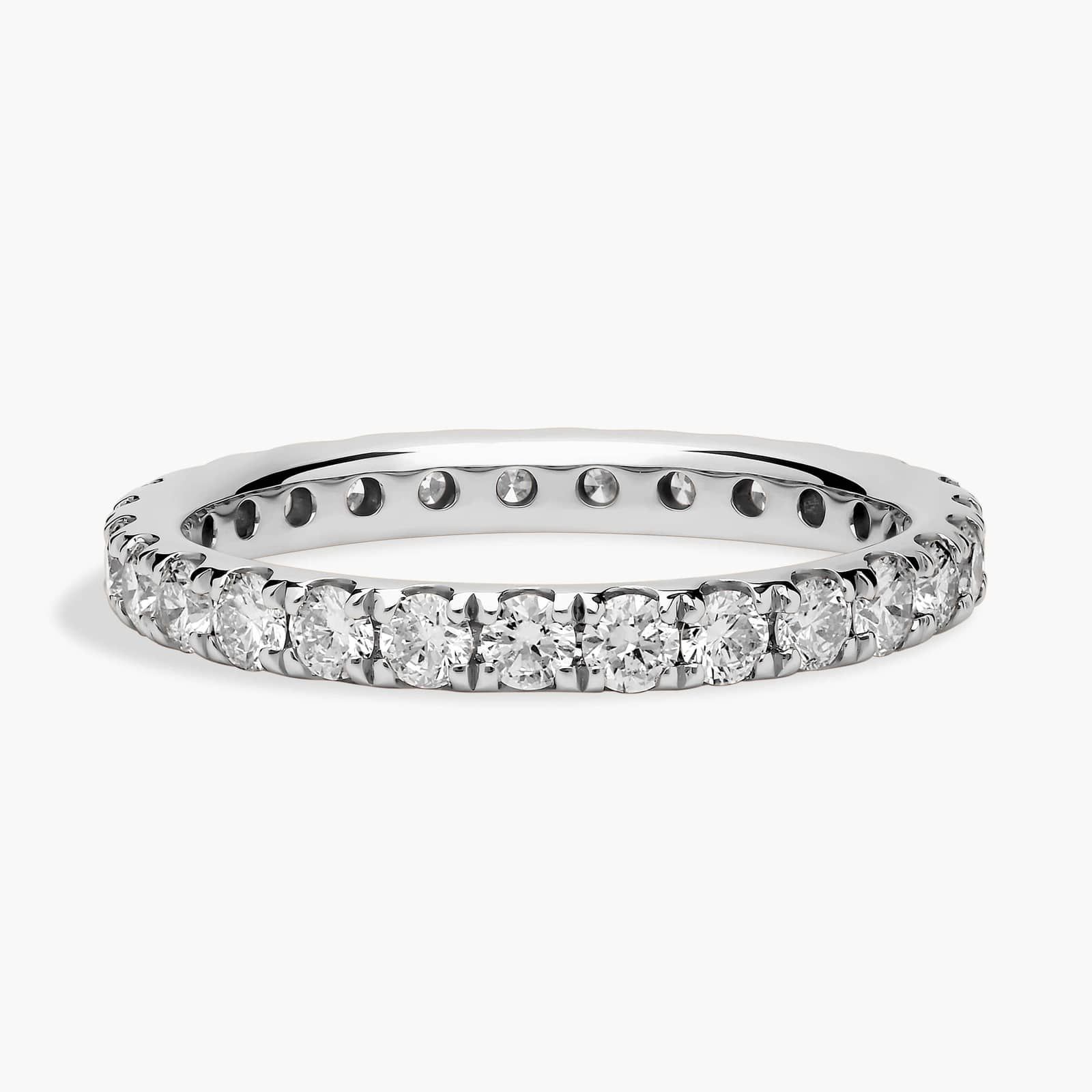 

Кольцо Riviera Pavé Diamond Eternity из 14-каратного белого золота (1 карат Tw. - HI / SI1-SI2) Blue Nile