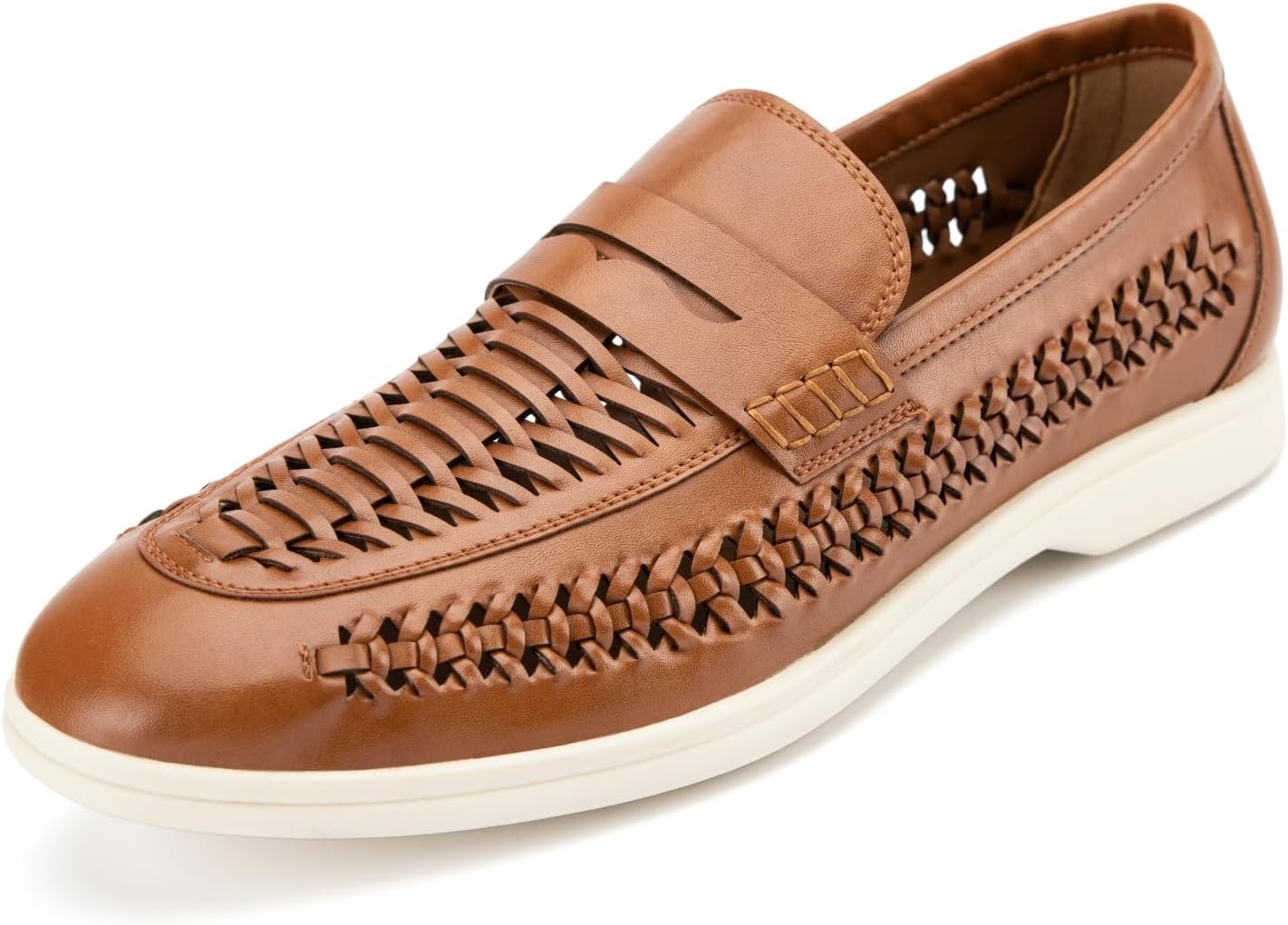 

Мужские лоферы Meijiana из натуральной кожи, мокасины на бедне, замшевые туфли, легкие и дышащие, с резиновой подошвой, стильные мужские лоферы, Brown-04