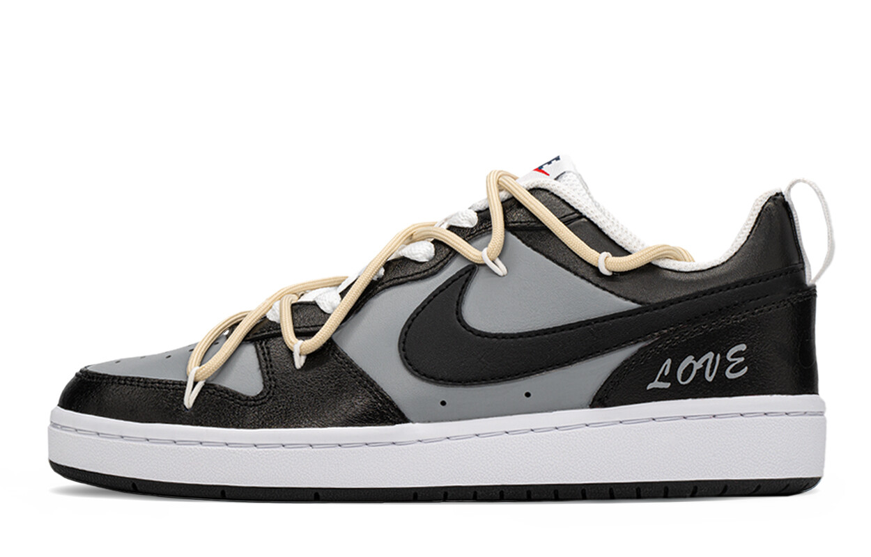 

Кроссовки Nike Court Borough Skateboarding Shoes Women's Low-top Black/grey, черный/серый