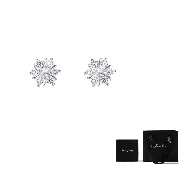 

Rhymes Серьги-гвоздики из серебра 999 пробы