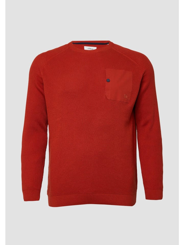 

Вязаный свитер цвета 3529_маковый красный s.Oliver