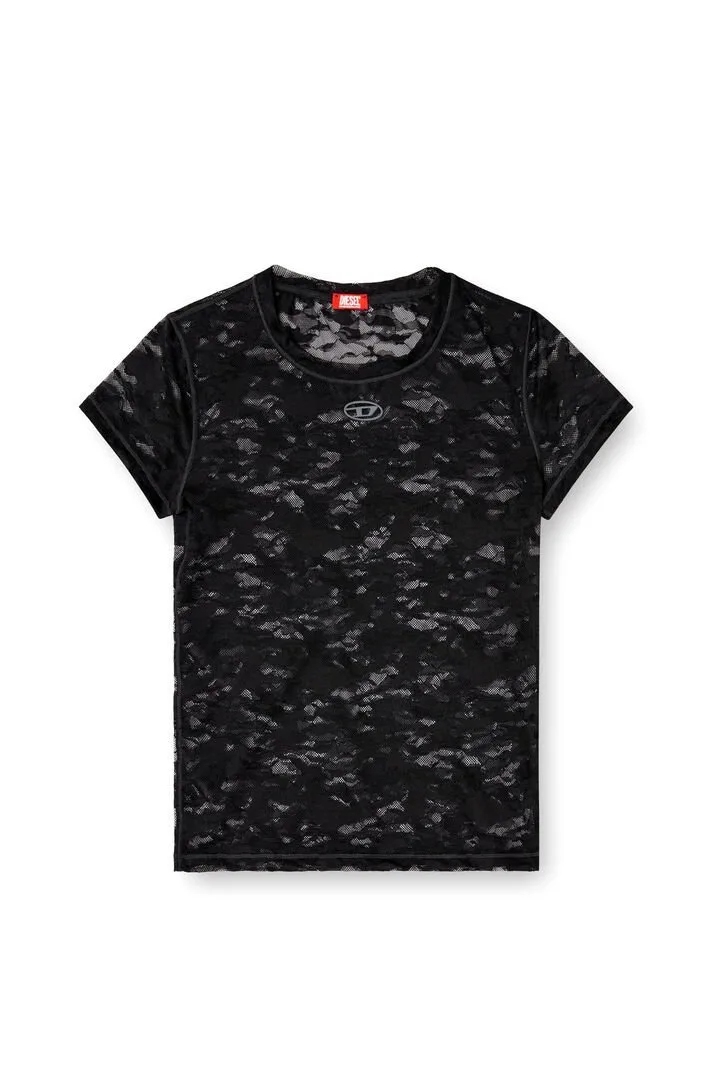 Женская футболка KASIA-UTLT Diesel, black — фото 4