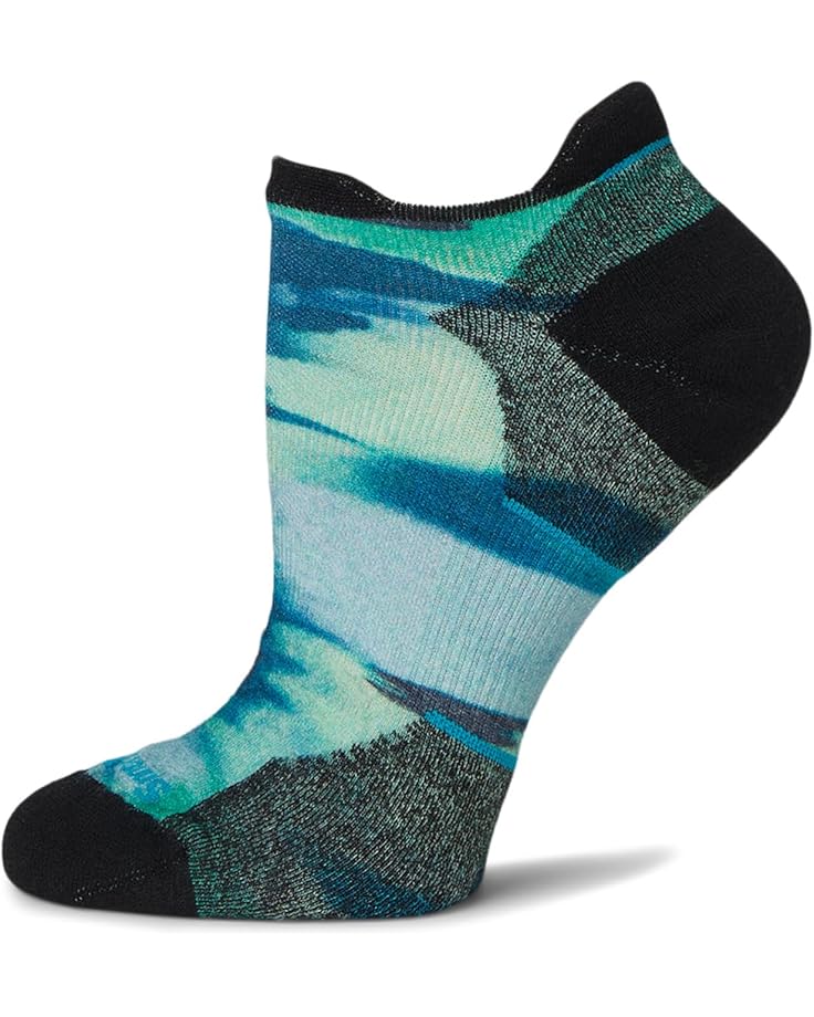 

Носки Smartwool Run Targeted Cushion Brushed Print Low Ankle Socks, цвет Frosty Green