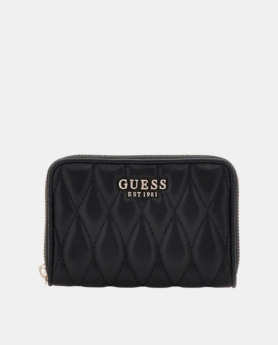 

Средний кошелек на молнии Guess, черный