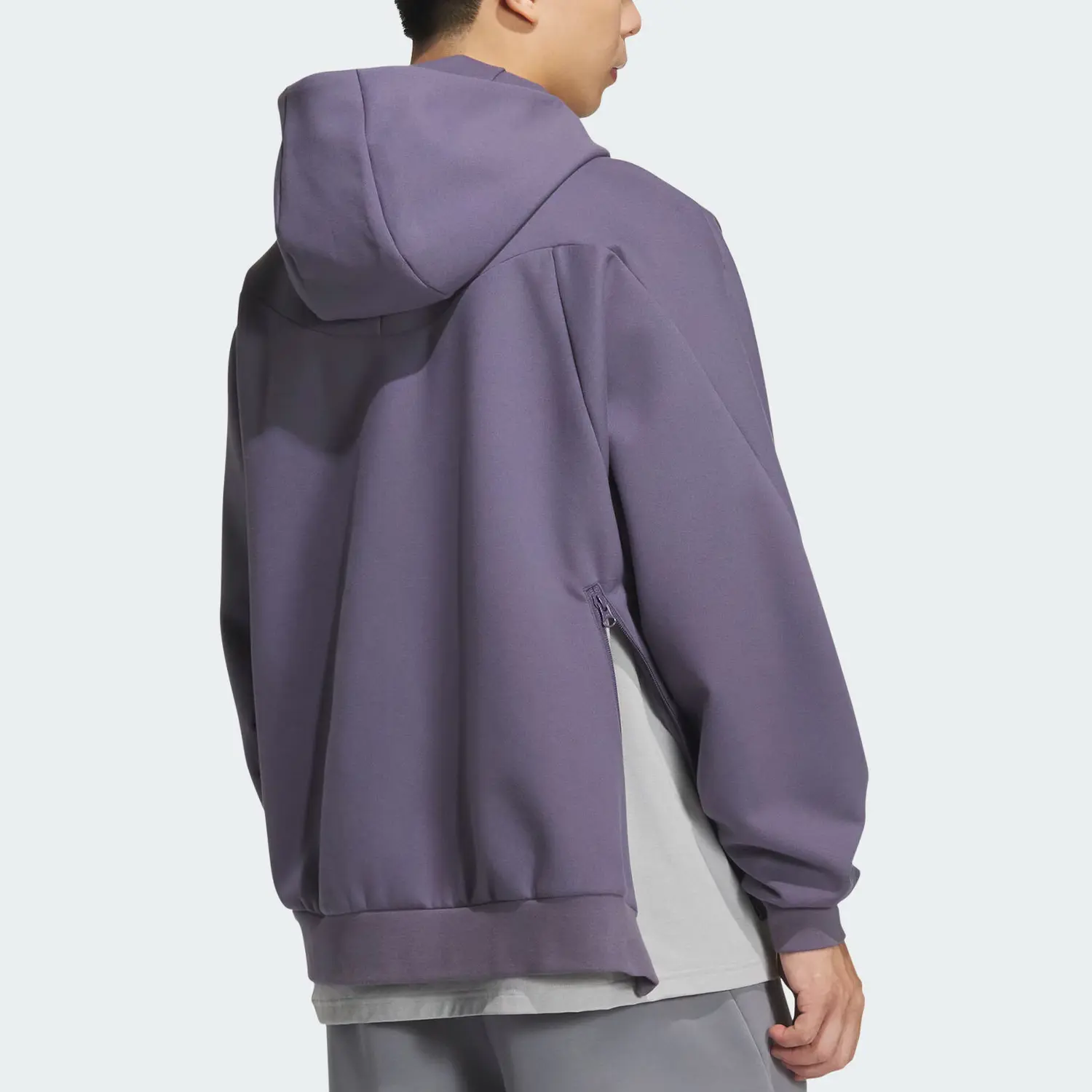 Adidas Куртка FOS мужская мягкого фиолетового цвета, Soft Violet — фото 4