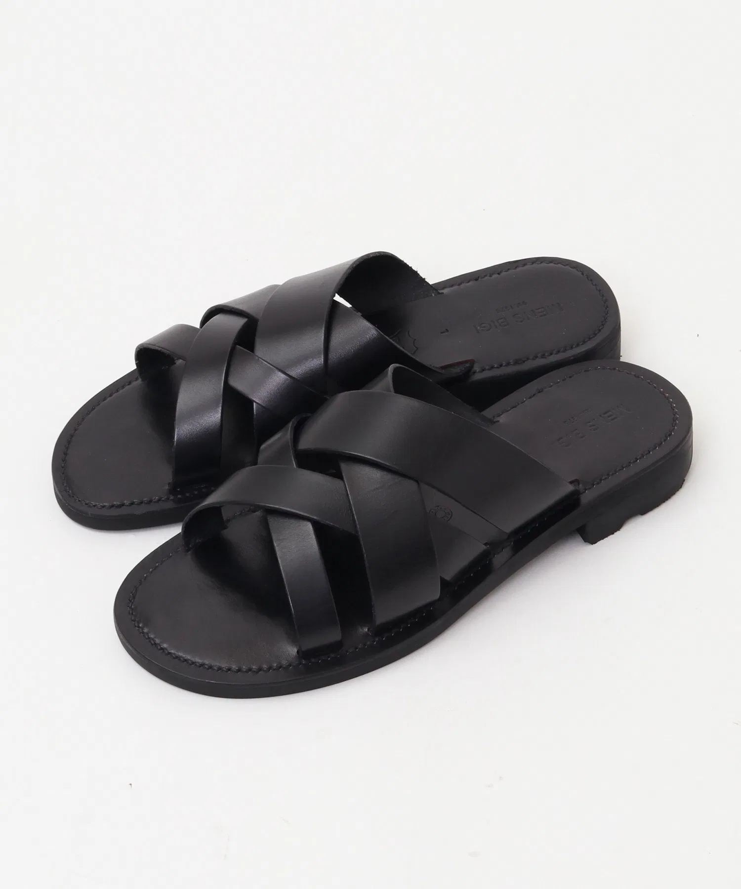 Мужские кожаные сандалии MEN'S BIGI чёрные