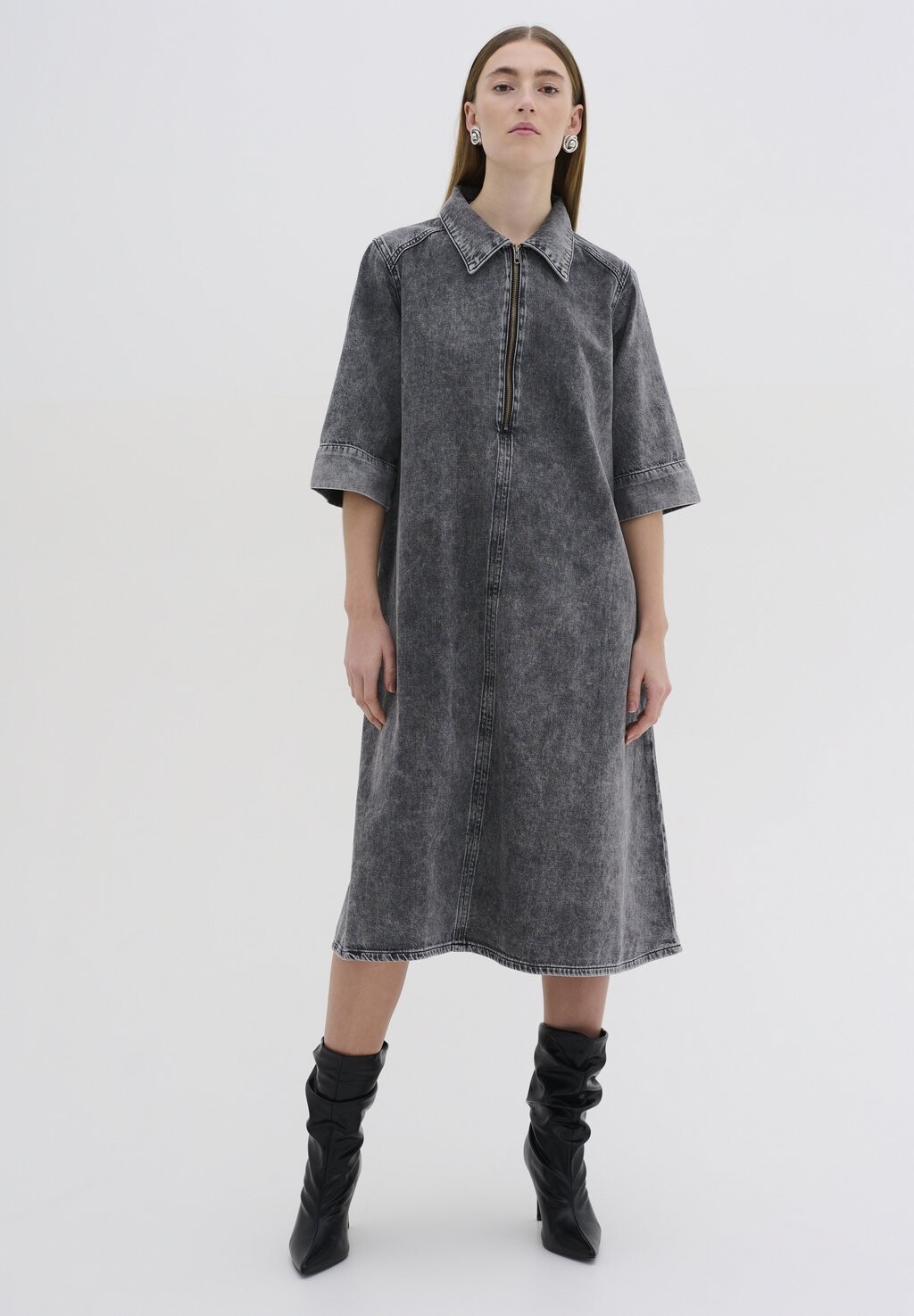 

Джинсовое платье MALO My Essential Wardrobe, серый