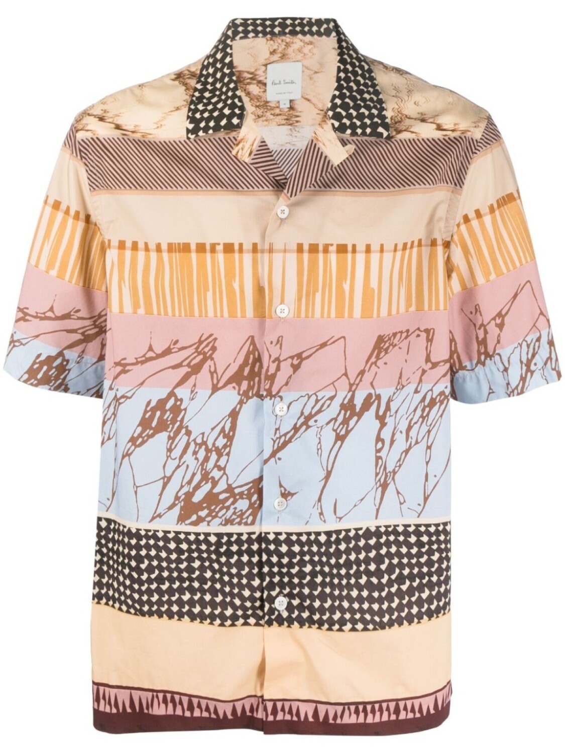 

Paul Smith рубашка с короткими рукавами и графичным принтом, синий