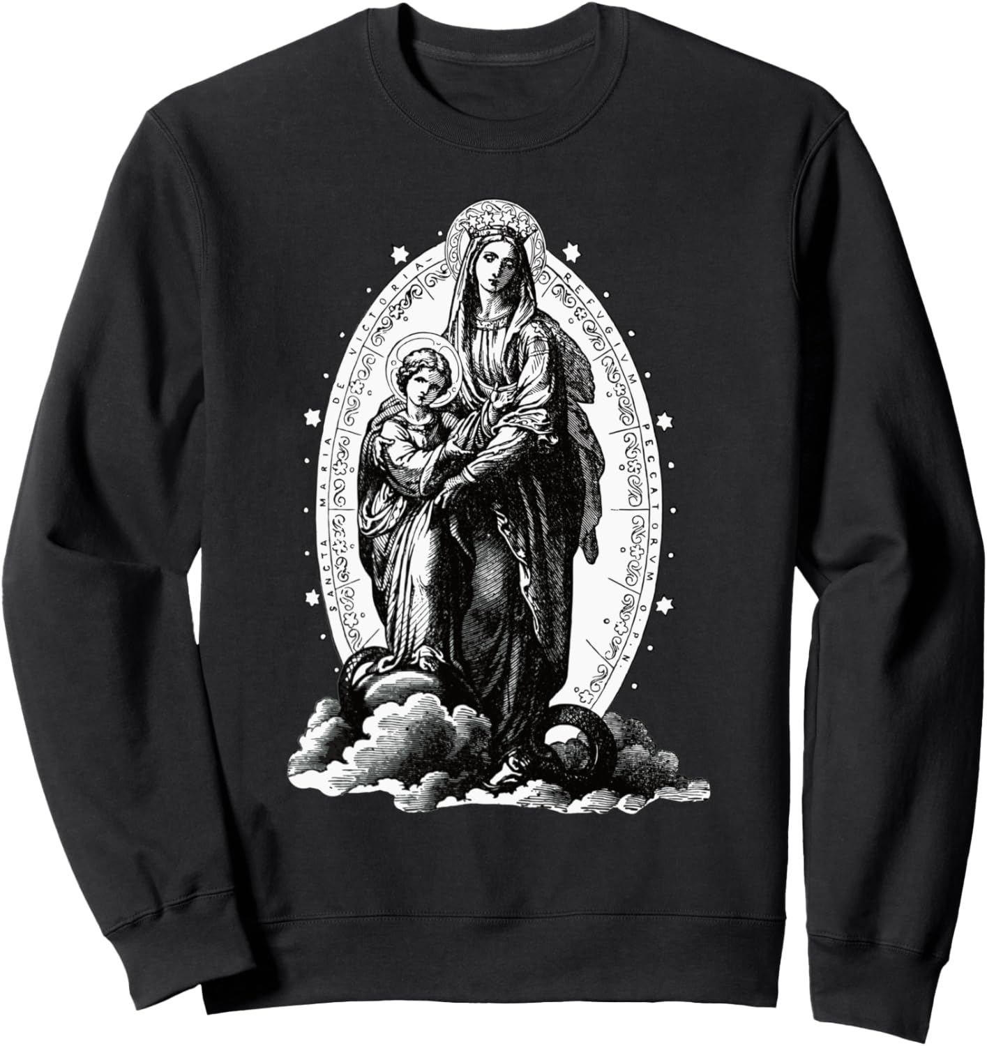 

Толстовка Suncta Maria Victoria с изображением Девы Марии, католическая, черная (black 19-3911tcx), размер S Mj Sacred Art, Черный, Толстовка Suncta Maria Victoria с изображением Девы Марии, католическая, черная (black 19-3911tcx), размер S Mj Sacred Art