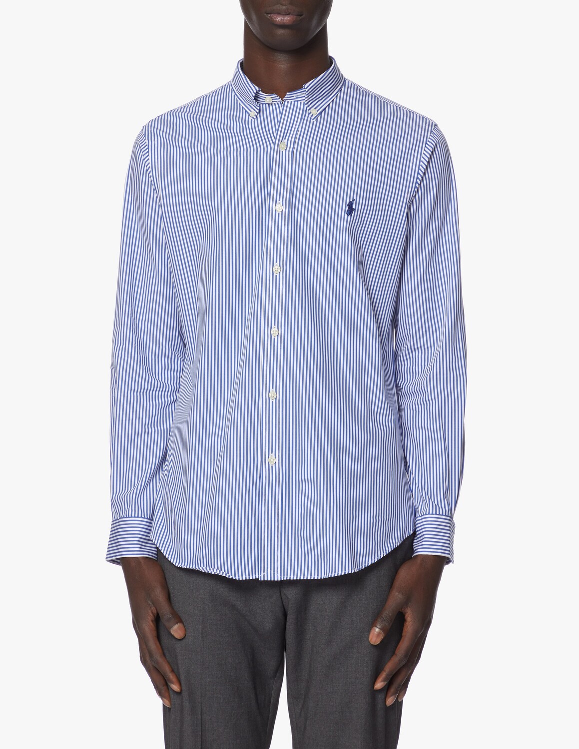 

Спортивная рубашка из бистряка Ralph Lauren, цвет Blue/White Bengal Stripe