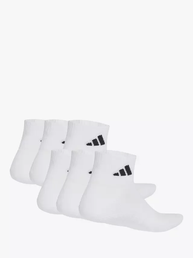 Мягкие короткие носки Essential, упаковка из 6 штук, белые adidas — фото 4
