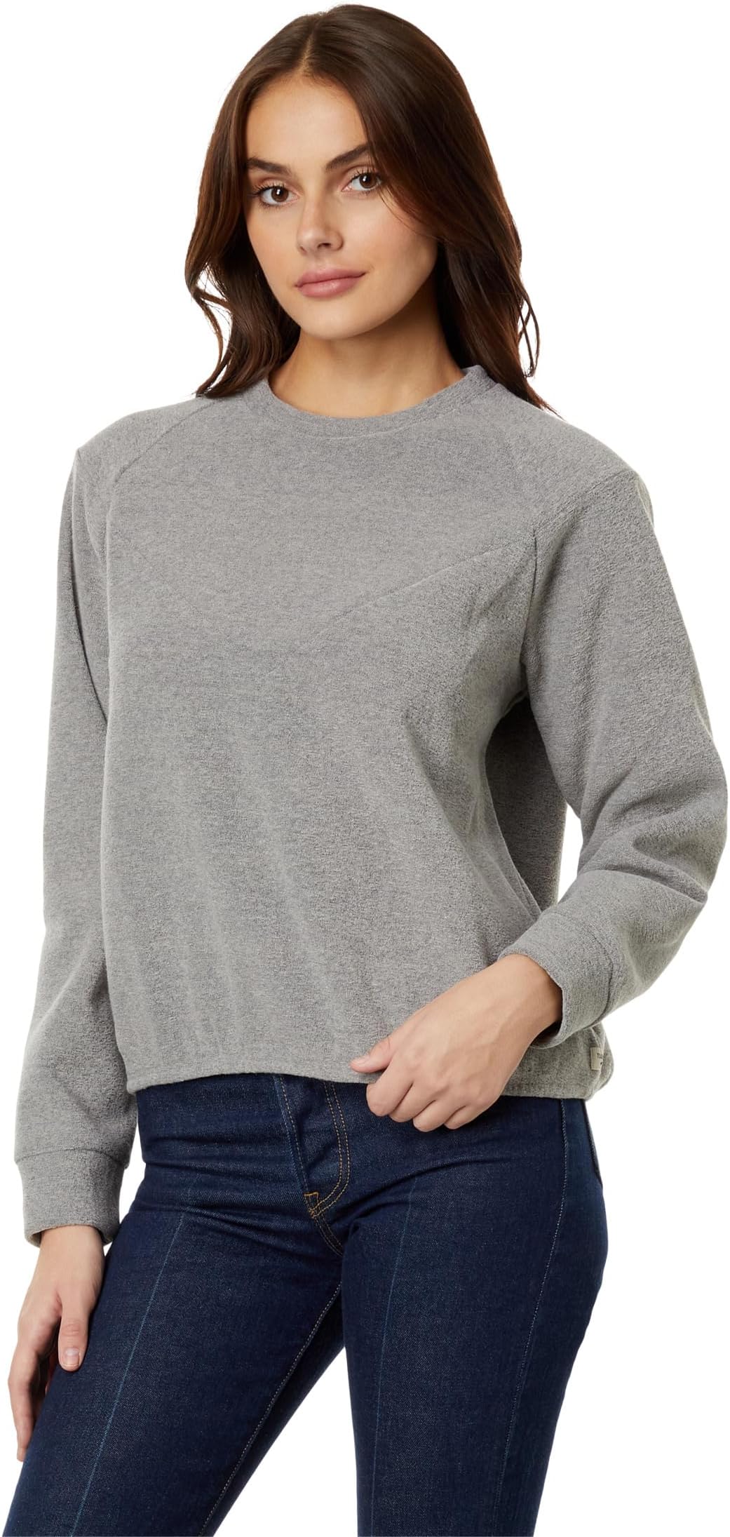 

Пуловер Уитни Терри Toad&Co, цвет Light Heather Grey