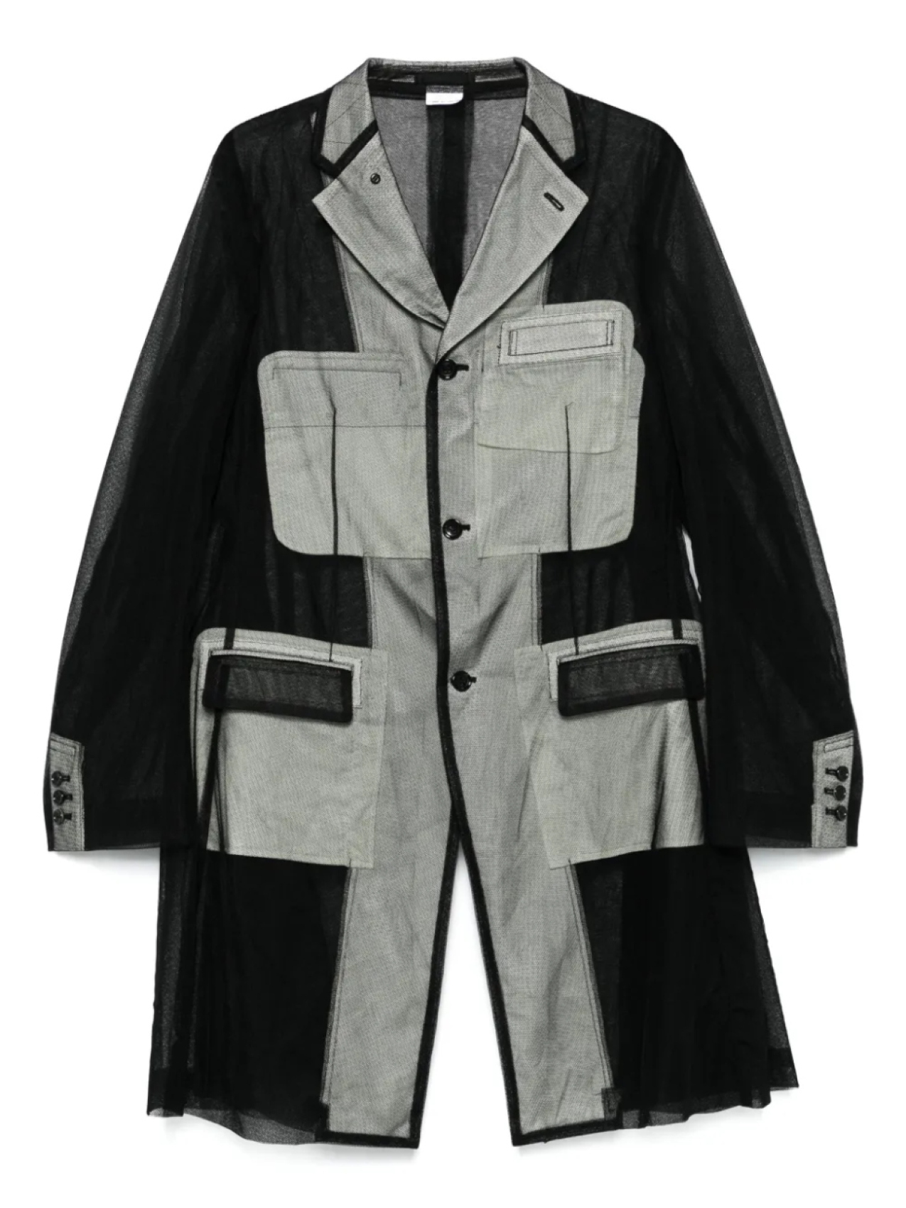 

Однобортное пальто Comme des Garçons Homme Plus, черный