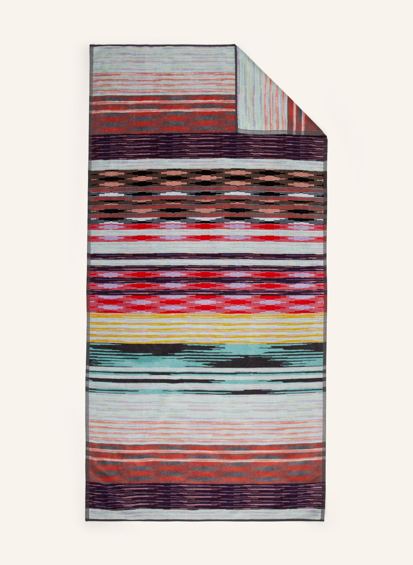 

Полотенце для душа Missoni Home MINUETTO, 80x160 см, цвет rot/dunkelgrau/mint