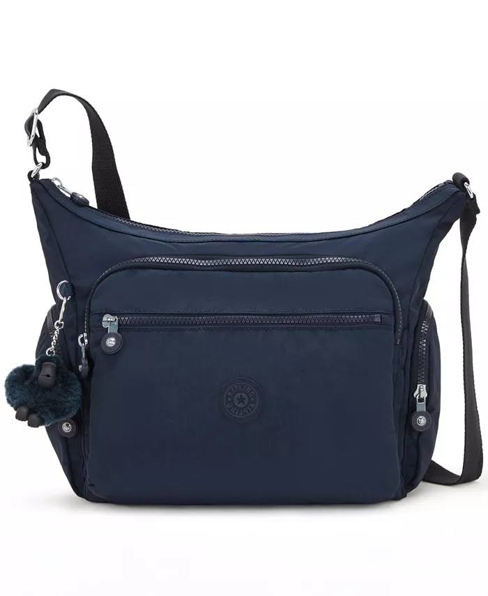 

Сумка кросс-боди Gabbie Large с верхней молнией из нейлона Kipling, синий