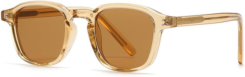 

Популярные модные женские солнцезащитные очки класса люкс в стиле ретро с заклепками, модные мужские темно-зеленые солнцезащитные очки с защитой от УФ-излучения UV400 TKKTLLT, Light Tea Tea