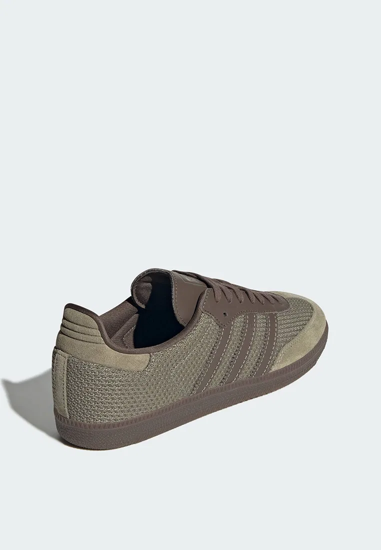 Кроссовки, повседневные, Samba OG, Adidas, зеленый/коричневый — фото 3