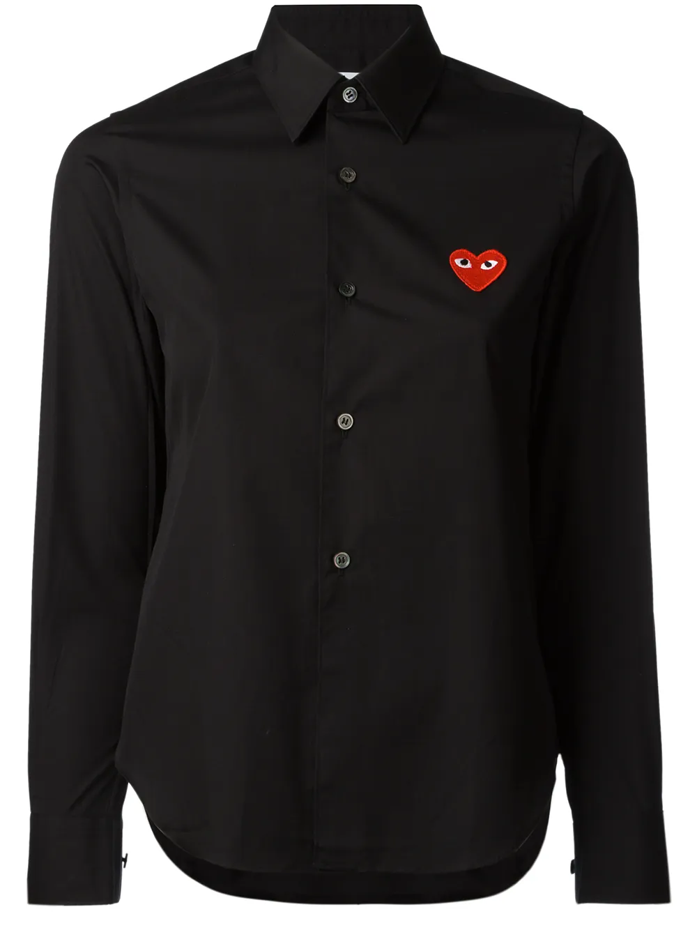 

Рубашка с вышивкой Comme Des Garçons Play, черный