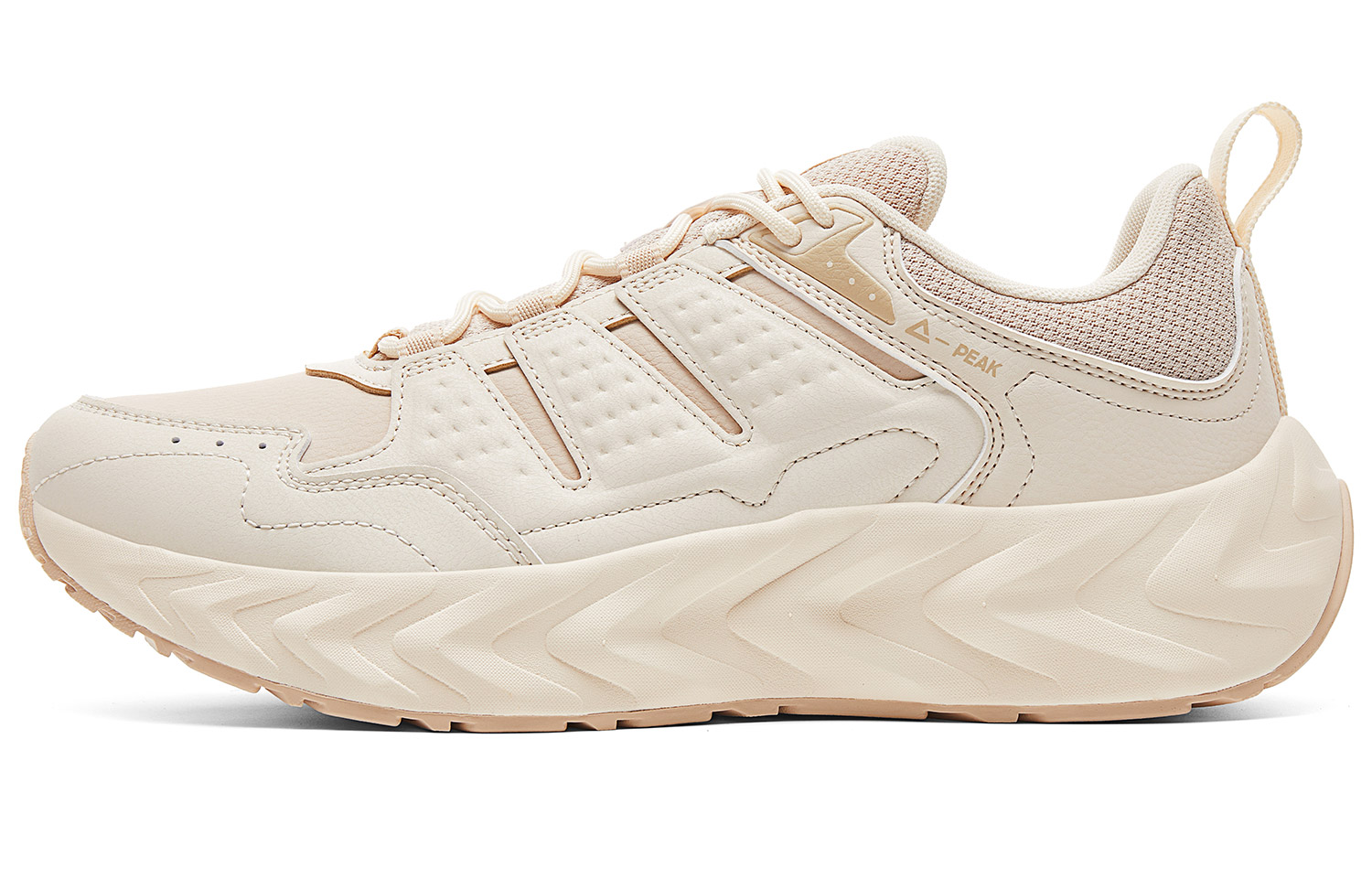 

Амортизация отскок устойчивость к истиранию дышащие низкие повседневные кроссовки для бега men's beige PEAK, бежевый