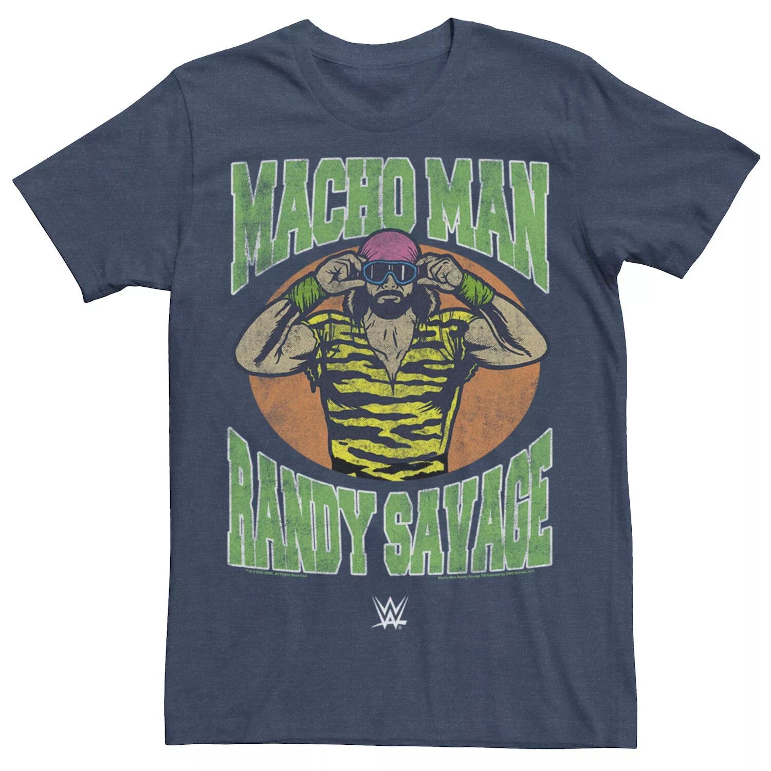 

Мужская футболка с логотипом WWE Retro Randy Savage Licensed Character