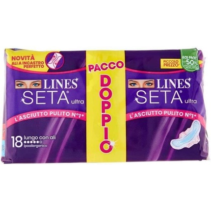 

Ulta Vpdown Silk Absorbent Long 18 шт. - Упаковка из 18 шт. Lines