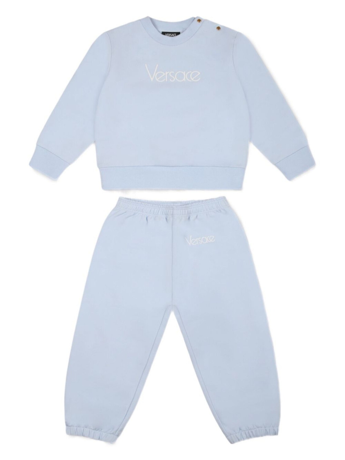 

Versace Kids спортивный костюм с вышитым логотипом, синий