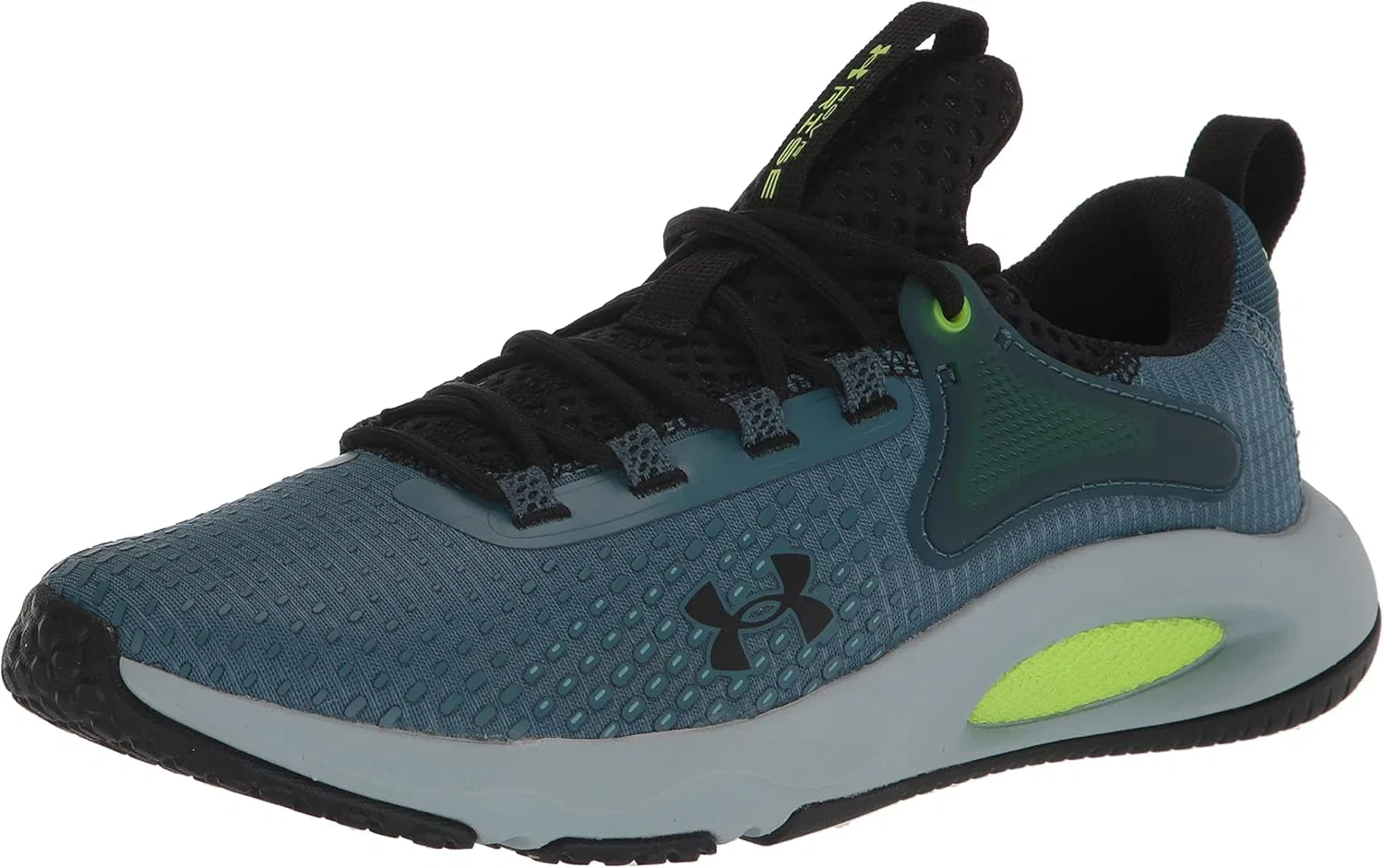 Кроссовки Under Armour Men's UA HOVR Rise 4 Training Shoes Technical Performance, 401 Static Blue Lime Surge Black