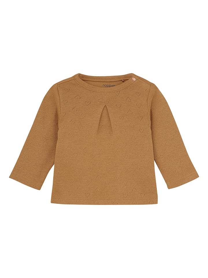 

Noppies Футболка с длинными рукавами светло-коричневого цвета