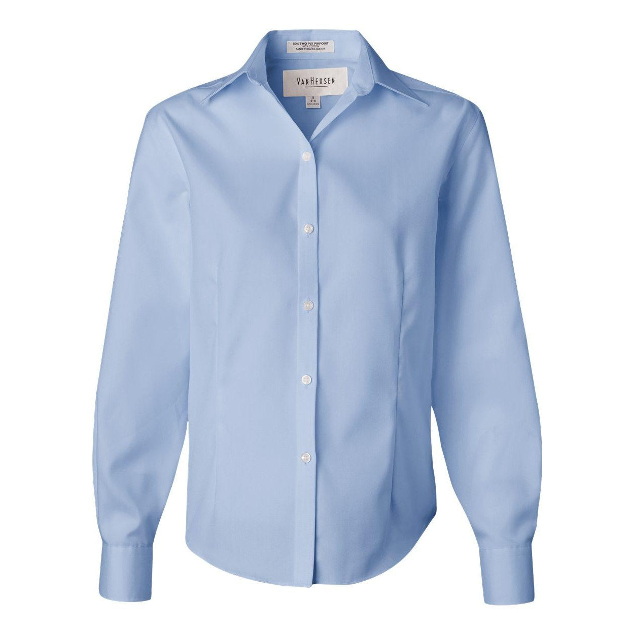 

Женская оксфордская рубашка Van Heusen без железной отделки, цвет blue mist