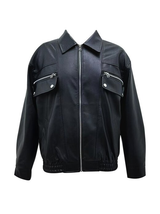 

Куртка из искусственной кожи Gini London, черный