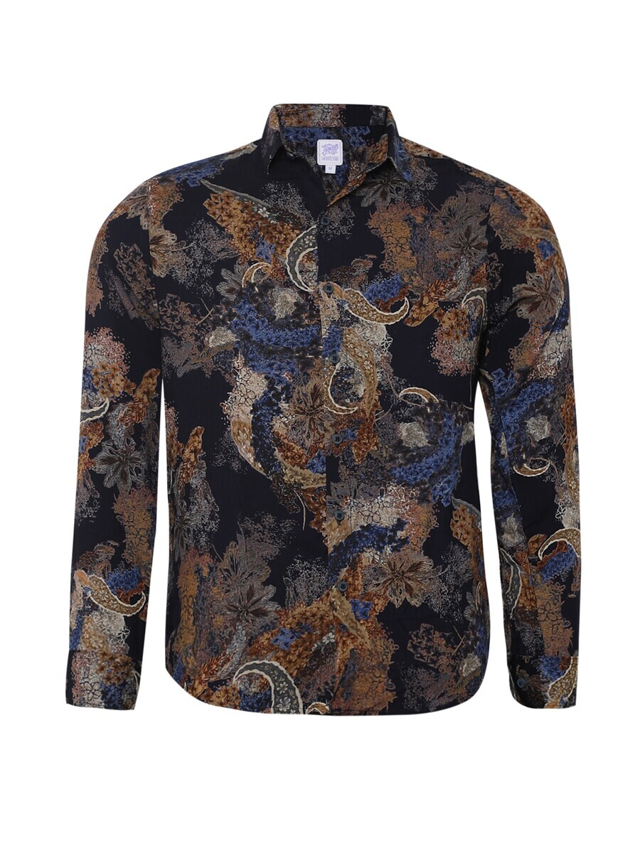 

Повседневная рубашка Campus Sutra Regular fit Button Up Shirt Oakley, черный