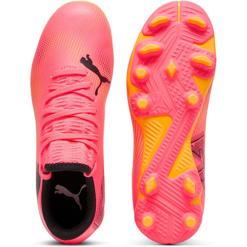 Футбольные бутсы для газона Future 7 Play FG/AG JR Puma, черный — фото 2