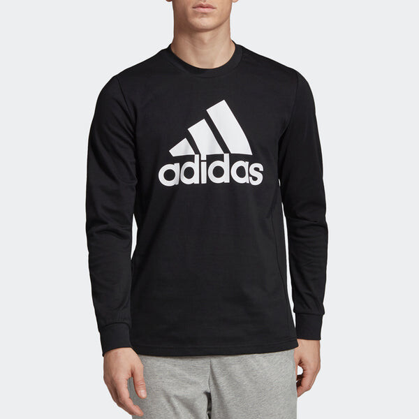 Толстовка adidas Sports Breathable Round-neck Long-sleeve Tee Hooded Shirt Men Black, черный — фото 3
